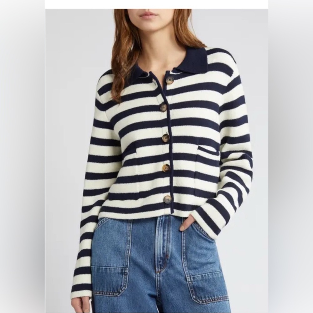 Favorite Daughter Stripped Knit Jacket
